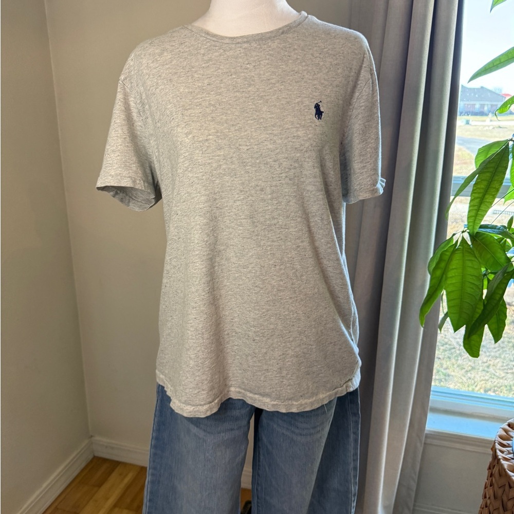 Polo by Ralph Lauren Gray Custom Slim Fit Tee